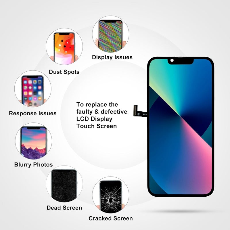 LL TRADER Screen Replacement for iPhone 13 Pro Max 6.7" LCD Retina FHD Display COF Touch Screen Digitizer with Repair Tool Kits, Waterproof Tape, Screen Protector (Truetone programable) New for USA - Image 4